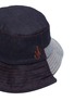 Detail View - Click To Enlarge - JW ANDERSON - Logo Embroidered Asymmetric Denim Bucket Hat