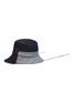 Main View - Click To Enlarge - JW ANDERSON - Logo Embroidered Asymmetric Denim Bucket Hat