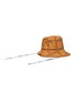 Figure View - Click To Enlarge - JW ANDERSON - Asymmetric Logo Grid Drawstring Bucket Hat