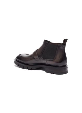  - SANTONI - Cleat Sole Buckle Apron Boot