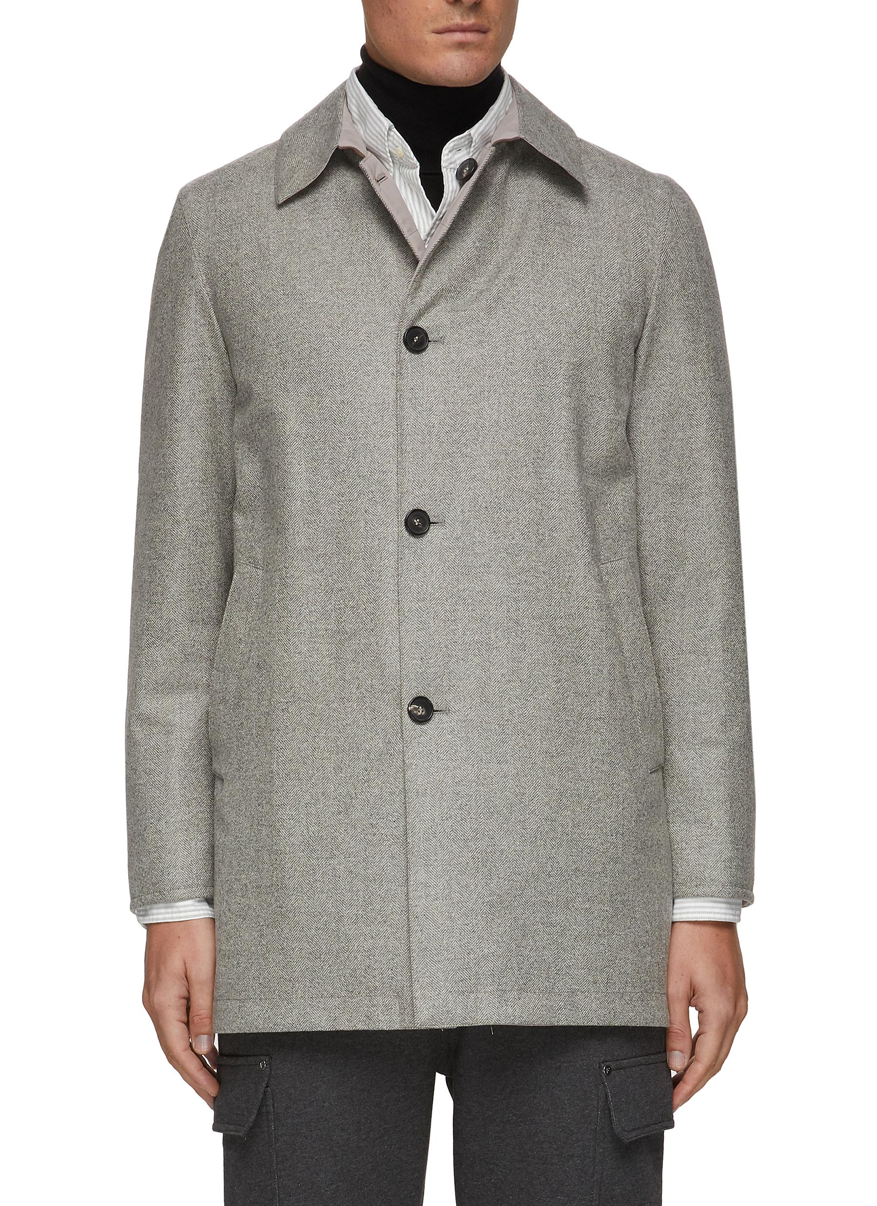 men's water resistant overcoat
