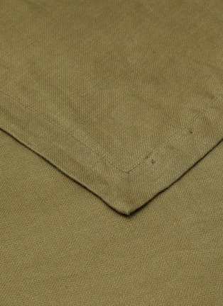 Detail View - Click To Enlarge - L'OBJET - LINEN TABLECLOTH — OLIVE