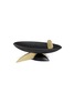 Main View - Click To Enlarge - L'OBJET - KELLY BEHUN LEAF BLACKENED OAK CANTILEVERED BOWL WITH BRASS