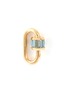 Main View - Click To Enlarge - MARLA AARON - Aquamarine 14k Yellow Gold Total Baguette Baby Lock