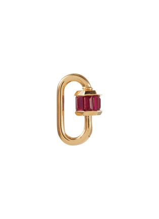 Main View - Click To Enlarge - MARLA AARON - Total Baguette Babylock' Ruby 14k Gold Pendant
