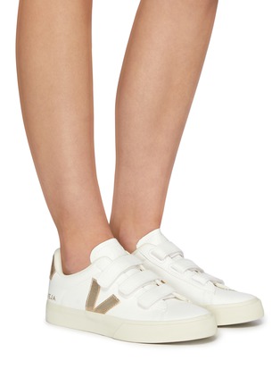 Figure View - Click To Enlarge - VEJA - Recife' ChromeFree Leather Velcro Sneakers