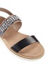 Detail View - Click To Enlarge - COLE HAAN - 'Capri' glitter jewel leather sandals