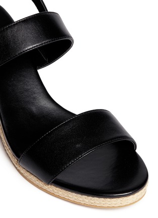 Detail View - Click To Enlarge - COLE HAAN - 'Opha' leather espadrille wedge sandals