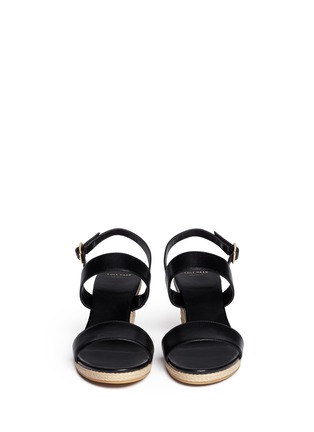 Figure View - Click To Enlarge - COLE HAAN - 'Opha' leather espadrille wedge sandals