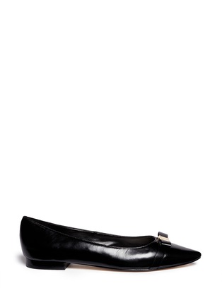 Main View - Click To Enlarge - COLE HAAN - 'Juliana' bow leather flats