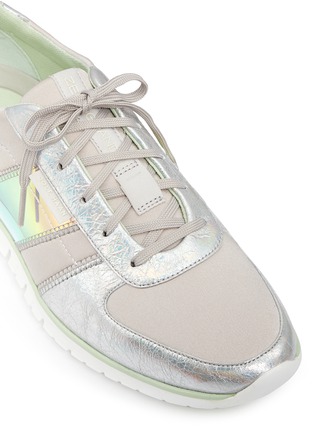 Detail View - Click To Enlarge - COLE HAAN - ZeroGrand' iridescent stripe neoprene sneakers