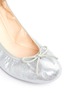 Detail View - Click To Enlarge - COLE HAAN - 'Manhattan' leather demi ballerina flats