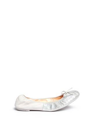 Main View - Click To Enlarge - COLE HAAN - 'Manhattan' leather demi ballerina flats