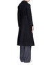 Back View - Click To Enlarge - MO&CO. EDITION 10 - Wool felt trenchcoat