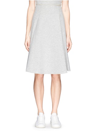 Main View - Click To Enlarge - MO&CO. EDITION 10 - Wool blend bonded scuba jersey skirt