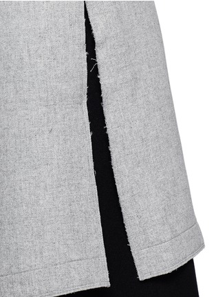 Detail View - Click To Enlarge - MO&CO. EDITION 10 - Longline robe wool overcoat