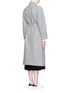 Back View - Click To Enlarge - MO&CO. EDITION 10 - Longline robe wool overcoat