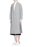 Figure View - Click To Enlarge - MO&CO. EDITION 10 - Longline robe wool overcoat