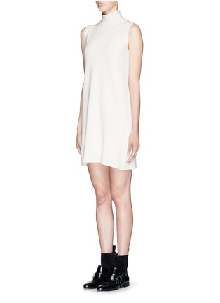 Front View - Click To Enlarge - MO&CO. EDITION 10 - Turtleneck sleeveless knit dress