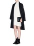 Figure View - Click To Enlarge - MO&CO. EDITION 10 - Turtleneck sleeveless knit dress