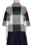 Main View - Click To Enlarge - MO&CO. EDITION 10 - Plaid mohair blend turtleneck sweater