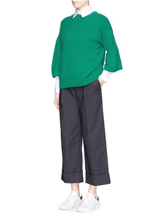 Figure View - Click To Enlarge - MO&CO. EDITION 10 - Cocoon sleeve sweater