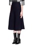 Front View - Click To Enlarge - MO&CO. EDITION 10 - Wool midi skirt