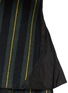 Detail View - Click To Enlarge - MO&CO. EDITION 10 - Pleat back stripe wool top