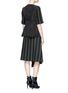Figure View - Click To Enlarge - MO&CO. EDITION 10 - Pleat back stripe wool top