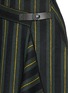 Detail View - Click To Enlarge - MO&CO. EDITION 10 - Stripe asymmetric wrap front wool skirt