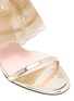 Detail View - Click To Enlarge - PIFERI - Fantasia' Tulle Ankle Strap Vegan Leather Sandals