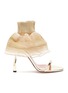 Main View - Click To Enlarge - PIFERI - Fantasia' Tulle Ankle Strap Vegan Leather Sandals