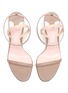 Detail View - Click To Enlarge - PIFERI - Fantasia' Shimmering Ankle Strap Vegan Leather Sandals