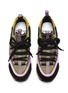 Detail View - Click To Enlarge - PIERRE HARDY - Track Comet' Oversized Leather And Textile Lace-Up Sneakers