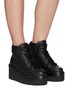 Figure View - Click To Enlarge - PIERRE HARDY - Aoyama' Platform Quilted Leather Ankle Boots