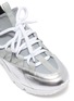 Detail View - Click To Enlarge - PIERRE HARDY - Track Comet' Oversized Leather Lace-Up Sneakers