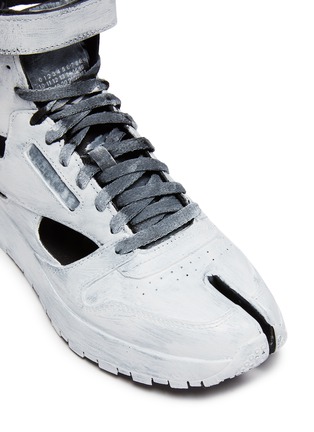Detail View - Click To Enlarge - MAISON MARGIELA - x Reebok Tabi Cut Out High Top Sneakers