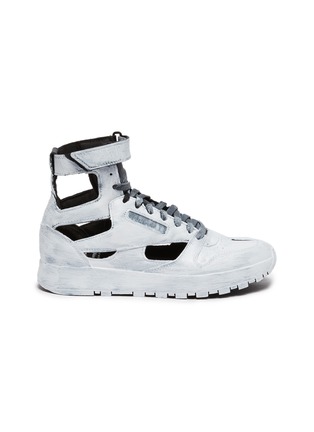 Main View - Click To Enlarge - MAISON MARGIELA - x Reebok Tabi Cut Out High Top Sneakers
