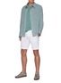 Figure View - Click To Enlarge - THEORY - Zaine' Cotton Shorts