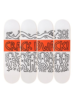 Main View - Click To Enlarge - THE SKATEROOM - Keith Harring 'Crack Is Whack' Skateboard