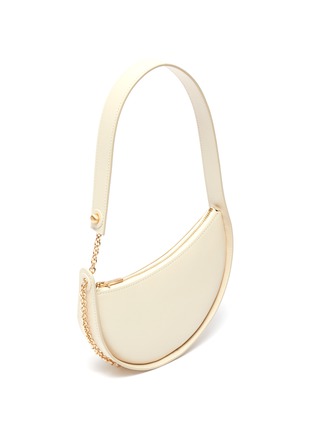 Detail View - Click To Enlarge - CULT GAIA - Nadia' Chain Detail Crescent Leather Shoulder Bag