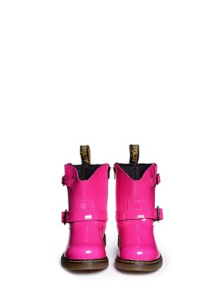 Figure View - Click To Enlarge - DR. MARTENS - 'Jiffy' patent leather infant boots