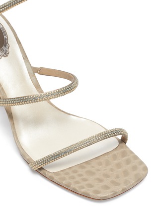 Detail View - Click To Enlarge - RENÉ CAOVILLA - Cleo Opal Strass Satin Sandals