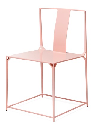 Main View - Click To Enlarge - SHANG XIA - Da Tian Di Carbon Fibre Chair With Leather Cushion – Rose Pink