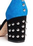 Detail View - Click To Enlarge - ISA TAPIA - 'Astor' stud colourblock suede sandals