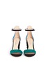 Figure View - Click To Enlarge - ISA TAPIA - 'Astor' stud colourblock suede sandals