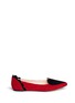 Main View - Click To Enlarge - ISA TAPIA - 'Clement' suede heart skimmer flats