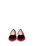 Figure View - Click To Enlarge - ISA TAPIA - 'Clement' suede heart skimmer flats