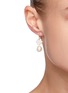 Figure View - Click To Enlarge - POPPY FINCH - Flower Pearl Baroque Dangle Earrings
