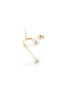 Detail View - Click To Enlarge - POPPY FINCH - Crescent Hi-Lo Pearl 14k Gold Earrings